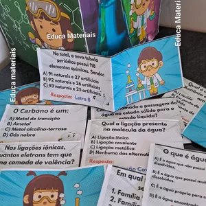 Imagem de capa para o Ebook Jogo Passa ou Repassa com Questões  de Química 