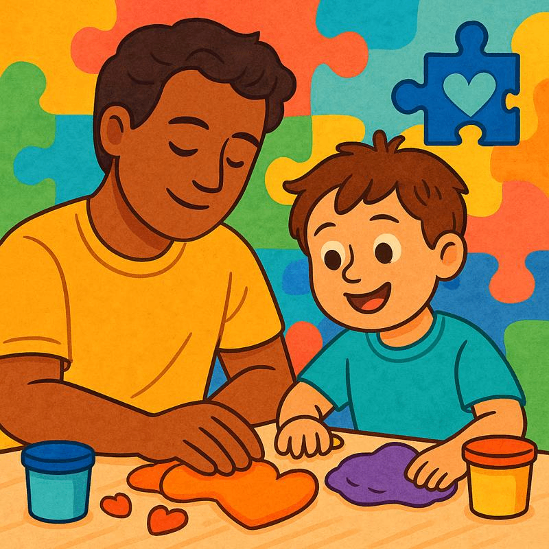 Cuidando do seu Filho Autista em Casa – Guia Prático para Pais com Recursos Limitados