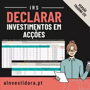 Imagem de capa para o Curso online Template Declarar Dividendos e Vendas de Acções no IRS - Trading 212