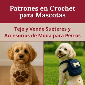 Imagen de portada para Curso online Patrones de Suéteres y Accesorios para Mascotas en Crochet (Basic)