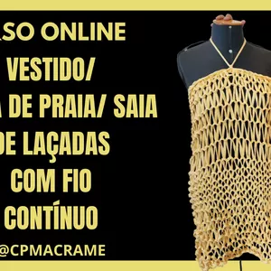 Imagem do curso SAÍDA DE PRAIA/VESTIDO/SAIA FÁCIL COM FIO CONTÍNUO