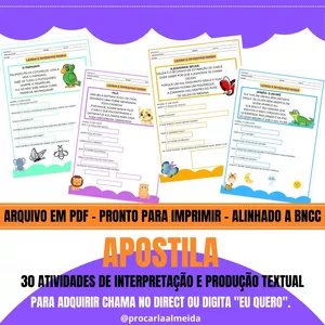 Imagem de capa para o Ebook Apostila de Interpretação e produção textual