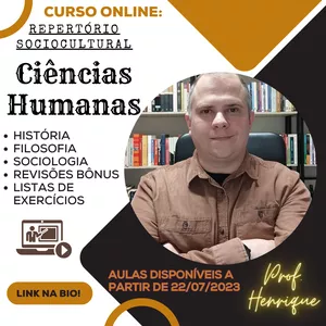 Imagem de capa para o Curso online Repertório Sociocultural - Ciências Humanas