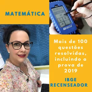 Imagem de capa para o Ebook Curso de Matemática - IBGE Recenseador