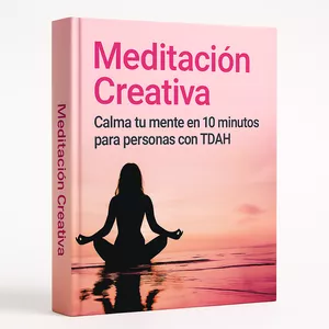 Imagen de portada para Curso online Meditación Creativa: Calma tu mente- Guía de 10 minutos para personas con TDA