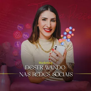 Imagem de capa para o Curso online Destravando nas redes sociais 