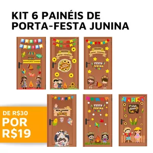 Imagem de capa para o Ebook Kit Painel de Porta Festa Junina 2 🌽
