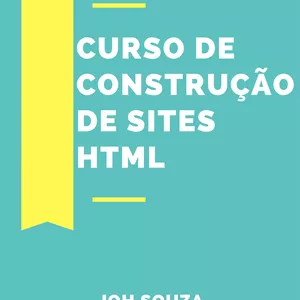 Imagem de capa para o Ebook Curso de Construção de Sites HTML 