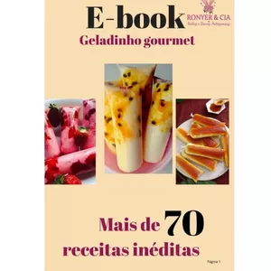 Imagem de capa para o Ebook 🌟 E-book: Mais de 70 Receitas de Geladinho Gourmet 🌟