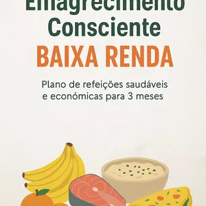 Imagem de capa para o Ebook Guia de Emagrecimento Baixa Renda