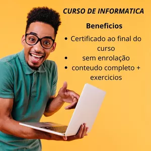 Imagem principal do produto CURSO DE INFORMÁTICA BÁSICA EM  UMA SEMANA