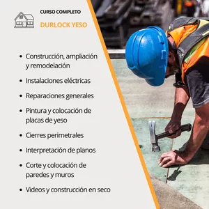 Imagen de portada para Curso online Curso Completo book + videos DURLOCK YESO