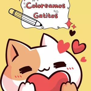 Imagen de portada para Ebook Gatitos para colorear 50 Diseños