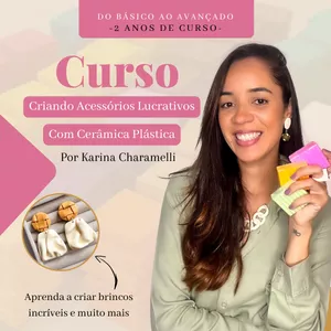 Imagem de capa para o Curso online Acessórios Criativos - Cerâmica Plástica