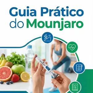 Imagem de capa para o Ebook Guia Prático do Mounjaro: Aprenda a usar, dicas e informações essenciais