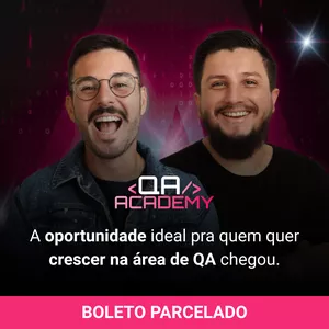 Imagem de capa para o Curso online Boleto Parcelado - QA Academy