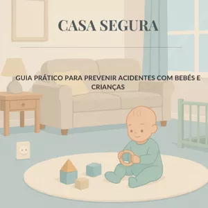 Imagem de capa para o Ebook Casa Segura – Guia prático para prevenir acidentes com bebés e crianças 👉 Porque não há lugar mais seguro do que o nosso lar.