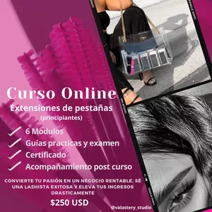 Imagen de portada para Curso online Curso extensiones de pestañas