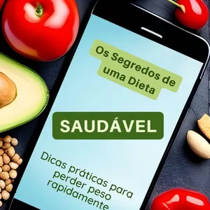 Imagem de capa para o Ebook Os Segredos de uma Dieta Saudável - "Dicas práticas para perder peso rapidamente"
