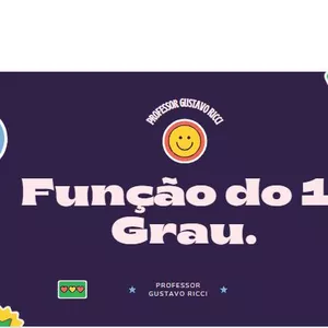 Imagem de capa para o Ebook EBOOK FUNÇÃO DO 1º GRAU
