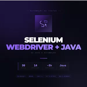 Imagem do curso Selenium WebDriver + Java- Do Zero à Automação