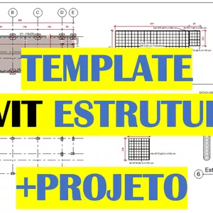 Imagem de capa para o Curso online Template Revit Estrutural + Projeto Estrutural Piscina Completo 