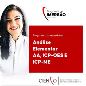 Imagem do curso 05 - CURSO DE ANÁLISE ELEMENTAR: PREPARO DE AMOSTRAS, AA, ICP-OES E ICP-MS