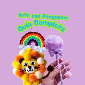 Imagen de portada para Ebook Artes con Pompones: Transformando la ternura en encaje.