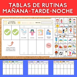 Imagen de portada para Ebook Tablero de Rutinas Diarias para niños