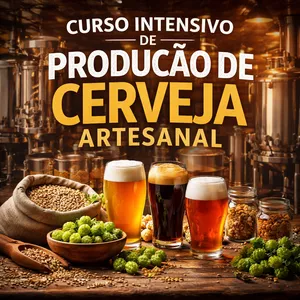 Imagem do curso CURSO INTENSIVO DE PRODUÇÃO DE CERVEJA ARTESANAL