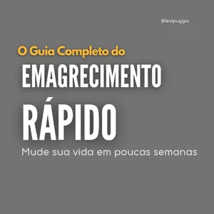 Imagem de capa para o Ebook Emagrecimento Rápido - O Guia Completo