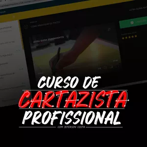 Imagem de capa para o Curso online Cartazista profissional