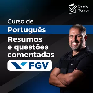 Imagem do curso Resumo + Questões comentadas de Português - FGV