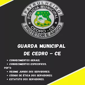 Imagem de capa para o Ebook APOSTILA GCM CEDRO CEARÁ