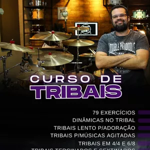 Imagem de capa para o Curso online 27 - Tribais - Tocando Bateria do Zero
