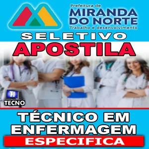 Imagem de capa para o Ebook APOSTILA ESPECIFICA TECNICO EM ENFERMAGEM NÍVEL MÉDIO - MIRANDA DO NORTE/MA