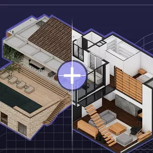 Imagem de capa para o Ebook COMBO: Produtividade Archicad + Archicad Avançado para Interiores - Pagamento Internacional