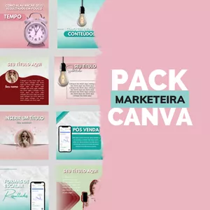 Imagem do curso Pack Canva Marketeira 