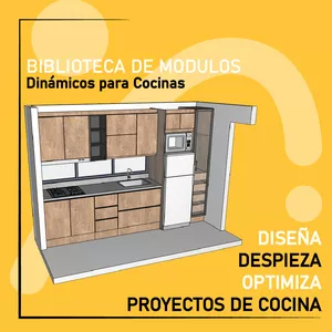 Imagen de portada para Curso online Biblioteca de Modulos Dinámicos Archicad, Diseña y Despieza Cocinas automáticamente 