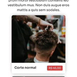 Imagem de capa para o Serviço online Landing Page - Barbearia Completa