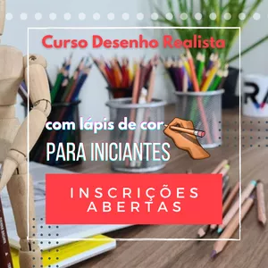 Imagem de capa para o Curso online Desenho Realista com Lápis de cor para Iniciantes.  