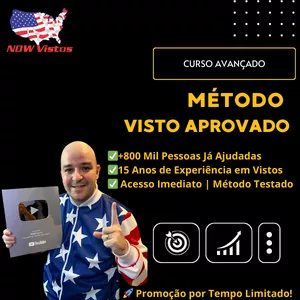 Imagem de Método Visto Aprovado™ – O Passo a Passo para Conquistar Seu Visto Americano criado por NOW VISTOS & PASSAPORTES LTDA na hotmart