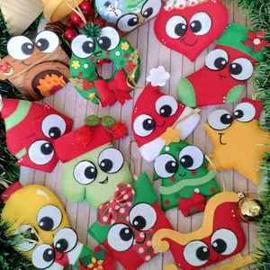 Imagem de capa para o Ebook Caderno de Moldes Pingentes de Natal