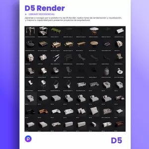 Imagen de portada para Curso online Mobiliario Recidencial - D5 Render