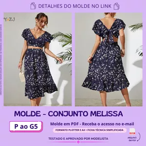 Imagem de capa para o Curso online MOLDE CONJUNTO MELISSA