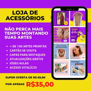 Imagem do curso Pack Canva para loja de acessórios
