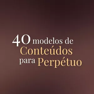 Imagem de capa para o Curso online 40 Modelos de posts para perpétuo