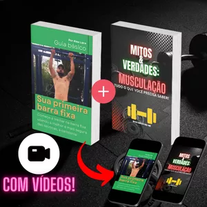 Imagem de capa para o Ebook Mitos &amp; Verdades: Musculação + Sua Primeira Barra Fixa: Guia Prático!