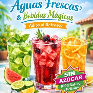 Imagen de portada para Ebook Aguas Frescas &amp; Bebidas Mágicas: Adiós al Refresco