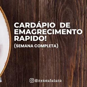 Imagem de capa para o Ebook Cardápio Semanal para Emagrecer